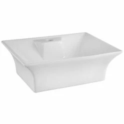 Nuie Vessels 480x380 1th White Rectangular Ceramic Countertop Basin - NBV005