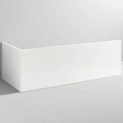 Nuie White Acrylic Straight Shower Bath Front Panel 1500mm - PAN138