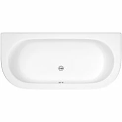 Front Page 11 Nuie White Shingle Back To Wall Double Ended Bath & Front Panel 1700x750