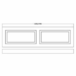 Nuie York Grey 1800mm Front Bath Panel - OLP207 -HANSGROHE Shop nuie york grey 1800mm front bath panel olp207 p31313 155460 image