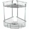 RAK Accessories Chrome Double Round Front Corner Basket - RAKBSK002
