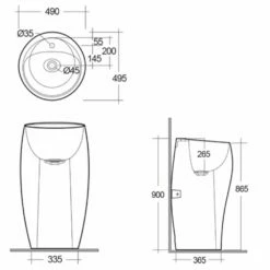 RAK Cloud 490x495 1th Matt White Freestanding Basin CLOFS5001500A 5 RAK Cloud 490x495 1th Matt White Freestanding Basin CLOFS5001500A -HANSGROHE Shop rak cloud 490x495 1th matt white freestanding basin clofs5001500a p39655 195459 image
