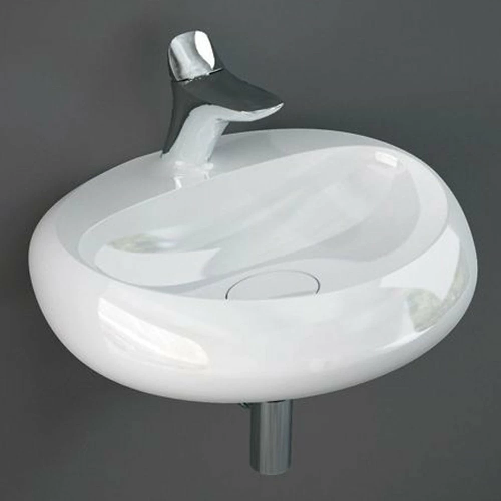 RAK Cloud 550x425 1th Alpine White Oval Wall Hung Basin CLOWB5501AWHA 1 RAK Cloud 550x425 1th Alpine White Oval Wall Hung Basin CLOWB5501AWHA