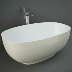 RAK Cloud Matt Greige Freestanding Bath Tub - CLOBT14075505
