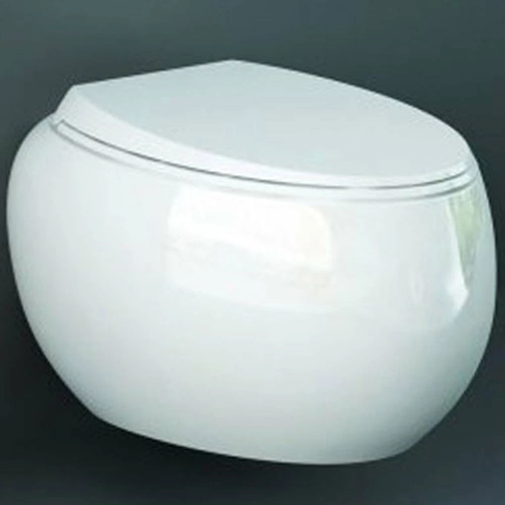 RAK Cloud White Rimless Wall Hung Toilet Pan & Soft Close Seat - CLOWHPAN/SC-M 1 RAK Cloud White Rimless Wall Hung Toilet Pan & Soft Close Seat - CLOWHPAN/SC-M
