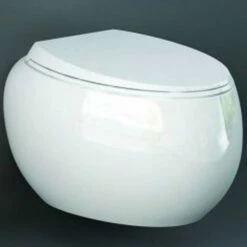 RAK Cloud White Rimless Wall Hung Toilet & Urea Soft Close Seat - CLOWHPAN/SC