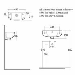 RAK Compact 450x215 1th Alpine White Cloakroom Basin - COMSLWB1RH 5 RAK Compact 450x215 1th Alpine White Cloakroom Basin - COMSLWB1RH -HANSGROHE Shop rak compact 450x215 1th alpine white cloakroom basin comslwb1rh p41146 202818 image