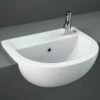 RAK Compact 450x360 1th Alpine White Semi-Recessed Basin - COM45SR1RH