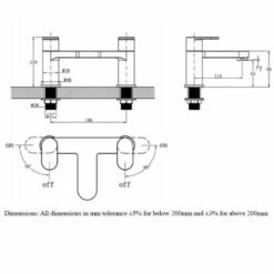RAK Compact Eco Round Chrome Twin Lever Bath Filler Tap - RAKCOM3004 -HANSGROHE Shop rak compact eco round chrome twin lever bath filler tap rakcom3004 p39929 197236 image