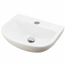 RAK Compact Special Needs 500x380 1th White Cloakroom Basin - COM50BASSN1