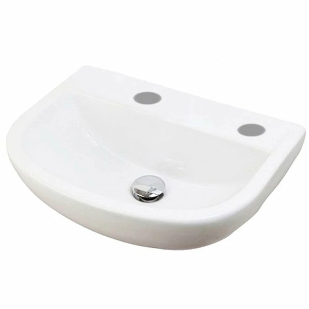 RAK Compact Special Needs 500x380 2th White Cloakroom Basin - COM50BASSN2 1 RAK Compact Special Needs 500x380 2th White Cloakroom Basin - COM50BASSN2