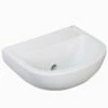 RAK Compact Special Needs White Horizontal Outlet Cloakroom Basin - COM38BASSNHO