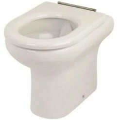 RAK Compact Special Needs White Rimless Back To Wall Toilet Pan - COM425BTWPAN