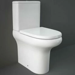 RAK Compact White Close Coupled Toilet Pan,Cistern & Soft Close Seat COMPAK45010