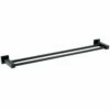 RAK Cubis Black Double Towel Rail 600mm - RAKCUB9912B