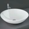 RAK Diana 420x420 Alpine White Sit-On Countertop Wash Basin - DIANAM