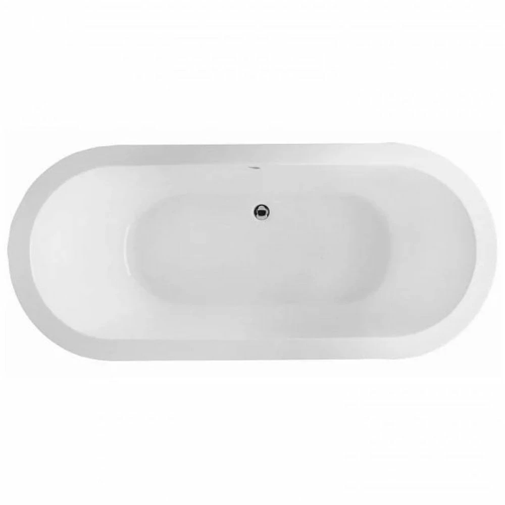 RAK DKM Alpine White Double Ended Oval Bath 1800x800mm - NDKMBATH 1 RAK DKM Alpine White Double Ended Oval Bath 1800x800mm - NDKMBATH