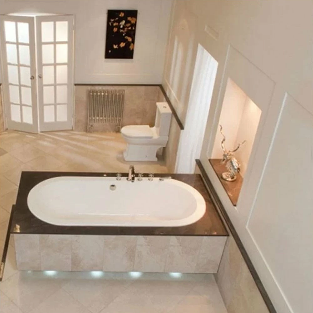 RAK DKM Alpine White Double Ended Oval Bath 1800x800mm - NDKMBATH 2 RAK DKM Alpine White Double Ended Oval Bath 1800x800mm - NDKMBATH - Image 2