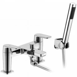 RAK Eco Tec Chrome Dual Lever Bath Shower Mixer Tap & Handset - RAKECO3005