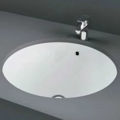 RAK Emma Alpine 400x400 White Inset Countertop Wash Basin - EMABS