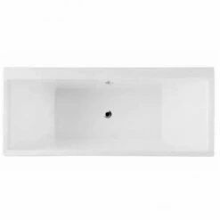 RAK Evolution Alpine White Double Ended Rectangular Bath 1750x750mm - NEVOBATH