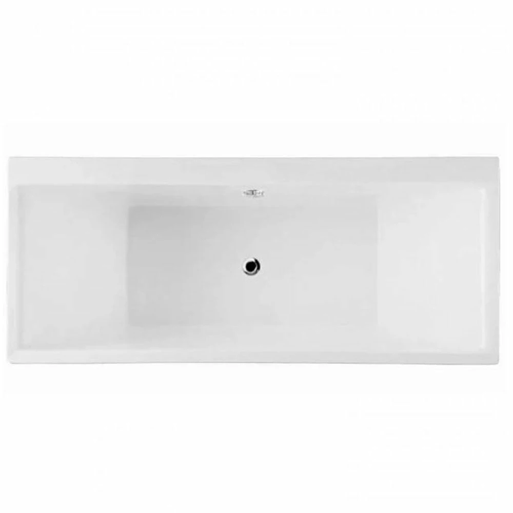 RAK Evolution Alpine White Double Ended Rectangular Bath 1750x750mm - NEVOBATH 1 RAK Evolution Alpine White Double Ended Rectangular Bath 1750x750mm - NEVOBATH