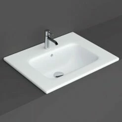 RAK Joy 610x465 1th Alpine White Drop-in Wash Basin - JOYDI06101WH