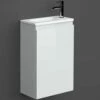 RAK Joy Alpine White 400mm Wall Hung Bathroom Vanity Unit With Basin