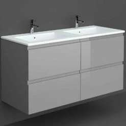 RAK Joy Urban Grey 1200mm Wall Hung Bathroom Vanity Unit