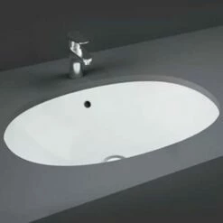 RAK Lily Alpine White Undermount Wash Basin 460mm - LILYUCVB