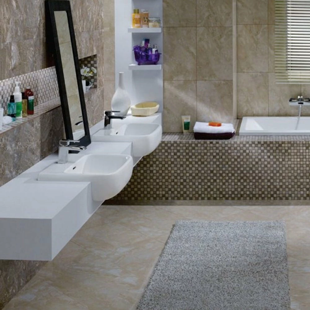 RAK Metropolitan 520x425 1th Alpine White Semi-Recessed Basin - METSRBAS1 2 RAK Metropolitan 520x425 1th Alpine White Semi-Recessed Basin - METSRBAS1 - Image 2