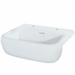 RAK Metropolitan 520x425 2th Alpine White Semi-Recessed Basin - METSRBAS2