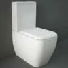 RAK Metropolitan White Rimless Close Coupled Toilet Pan, Cistern & Urea Seat