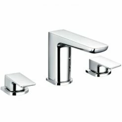RAK Moon Chrome Deck Mounted 3-Hole Bath Filler Tap - RAKMOO3011