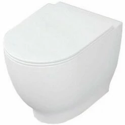 RAK Moon White Back To Wall Toilet Pan & Soft Close Urea Seat - HARBTWPAN/SC