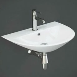 RAK Morning 500x400 1th Alpine White Wall Hung Wash Basin - MORWB5001AWHA