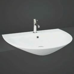 RAK Morning 550x420 1th White Semi Recessed Basin - MORSR5501AWHA