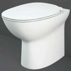 RAK Morning Rimless Back To Wall Toilet Pan & Soft Close Seat - MORBTWPAN018