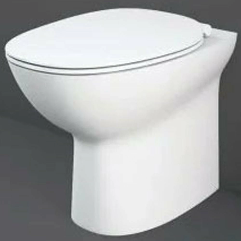 RAK Morning Rimless Back To Wall Toilet Pan & Soft Close Seat - MORBTWPAN018 1 RAK Morning Rimless Back To Wall Toilet Pan & Soft Close Seat - MORBTWPAN018