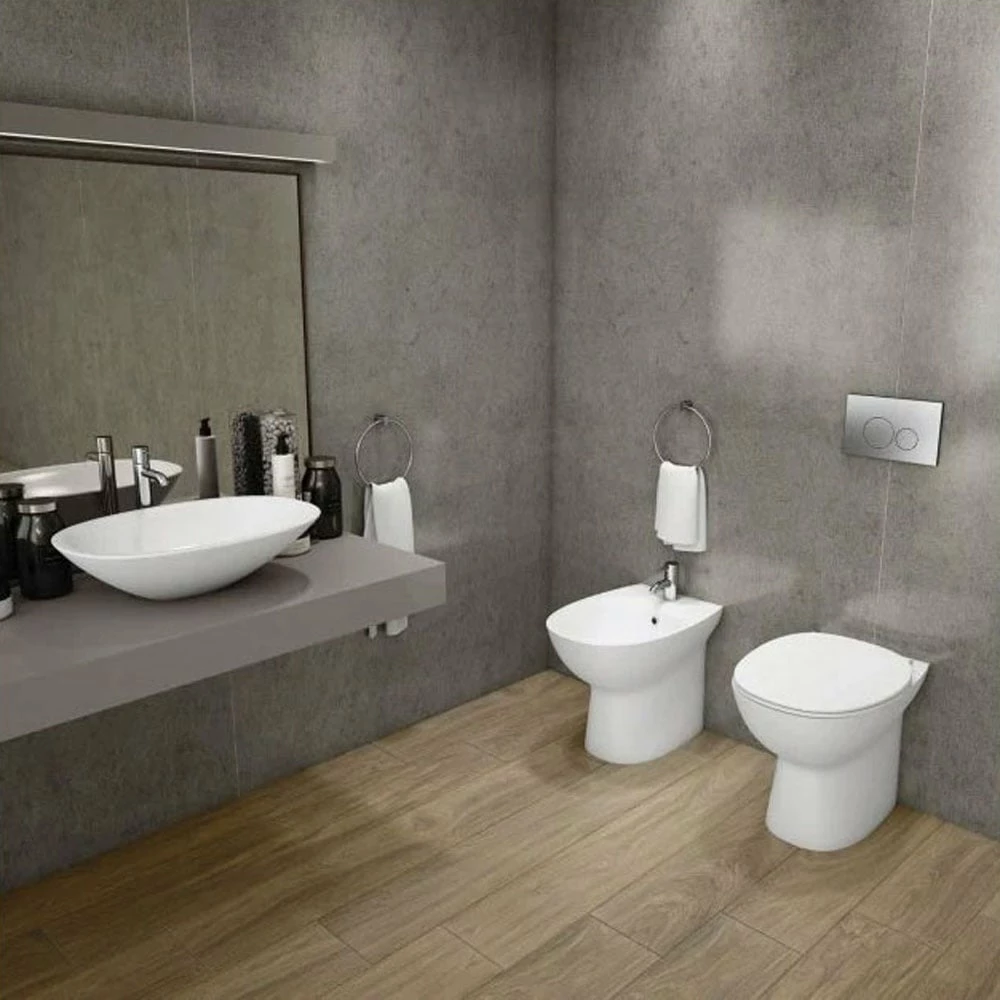 RAK Morning Rimless Back To Wall Toilet Pan & Soft Close Seat - MORBTWPAN018 2 RAK Morning Rimless Back To Wall Toilet Pan & Soft Close Seat - MORBTWPAN018 - Image 2