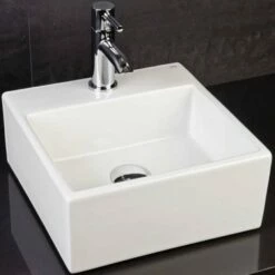 RAK Nova 325x220 1th White Countertop Mini Square Wash Basin - NOVA30