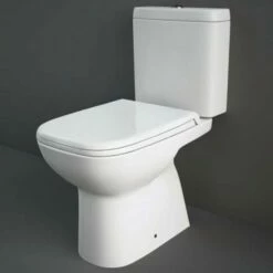 RAK Origin White Full Access Close Coupled Toilet Pan,Cistern & Deluxe Seat