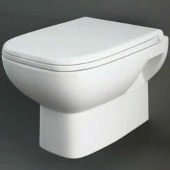 RAK Origin White Wall Hung Toilet Pan & Soft Close PP Seat - ORIWHPAN/SC
