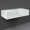RAK Precious 1030x470 1th Carrara Console Wall Hung Wash Basin - PRECT10347100A