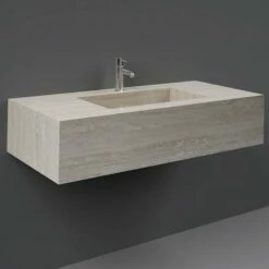 RAK Precious 1030x470 1th Travertino Console Wall Hung Wash Basin - PRECT10347102A
