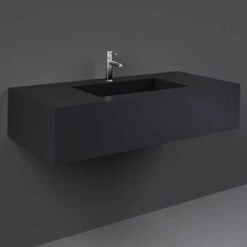 RAK Precious 1030x470 1th Uni Dark Black Wall Hung Wash Basin - PRECT10347105A