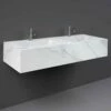 RAK Precious 1230x470 2th Carrara Console Wall Hung Wash Basin - PRECT12347100A