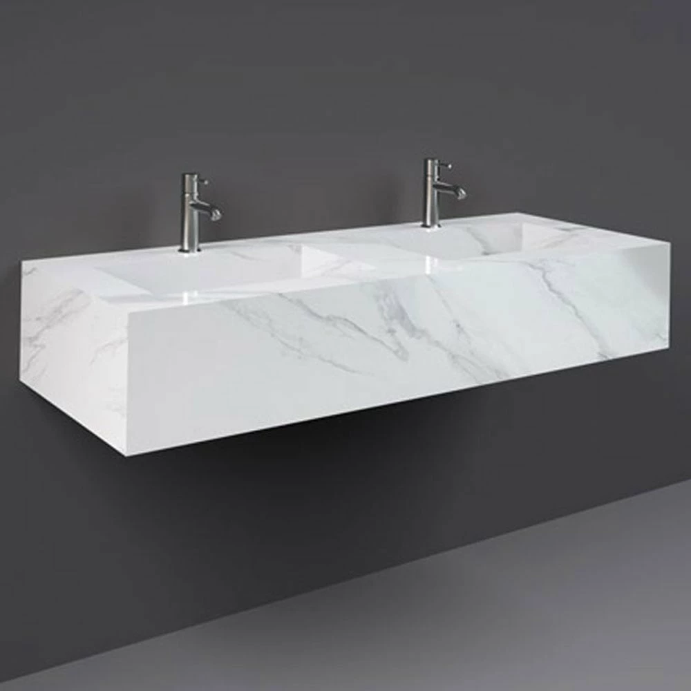 RAK Precious 1230x470 2th Carrara Console Wall Hung Wash Basin - PRECT12347100A 1 RAK Precious 1230x470 2th Carrara Console Wall Hung Wash Basin - PRECT12347100A