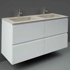 RAK Precious 1230x470 2th Ivory Drop-In Wash Basin - PREOC12347102A