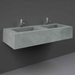 RAK Precious 1230x470 2th Surface Cool Grey Wall Hung Wash Basin - PRECT12347103A